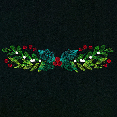 Festive Holly and Berries Border