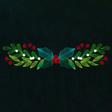 Festive Holly and Berries Border
