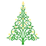 Modern Swirls Christmas Tree