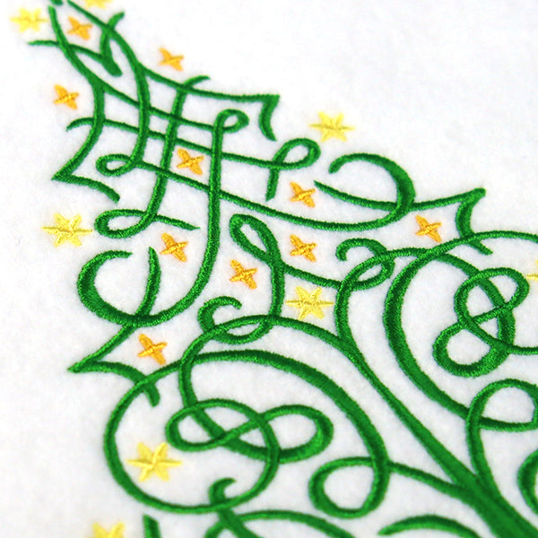 Modern Swirls Christmas Tree