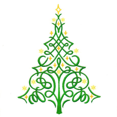 Modern Swirls Christmas Tree