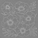 Pretty Petals Quilting Square -  Anemones (Double Run)