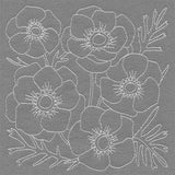 Pretty Petals Quilting Square -  Anemones (Double Run)