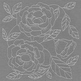 Pretty Petals Quilting Square - Roses (Double Run)