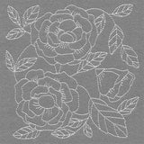 Pretty Petals Quilting Square - Roses (Double Run)