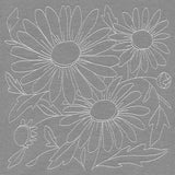 Pretty Petals Quilting Square - Daisies (Double Run)