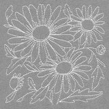 Pretty Petals Quilting Square - Daisies (Double Run)