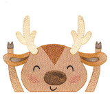 Happy Reindeer Pocket Peeker