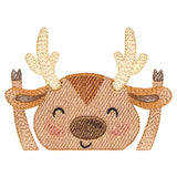 Happy Reindeer Pocket Peeker