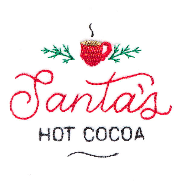Santa's Hot Cocoa Jar Topper
