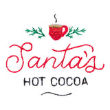 Santa's Hot Cocoa Jar Topper