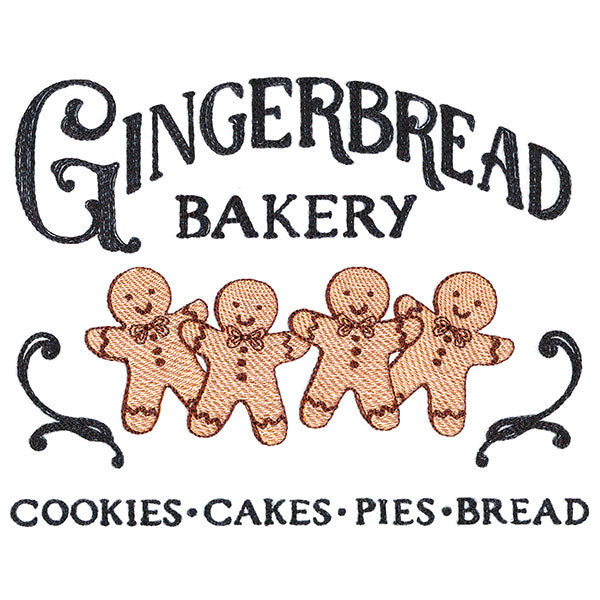 Gingerbread Bakery Market Sign