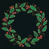 Glistening Holly and Berries Wreath