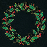 Glistening Holly and Berries Wreath