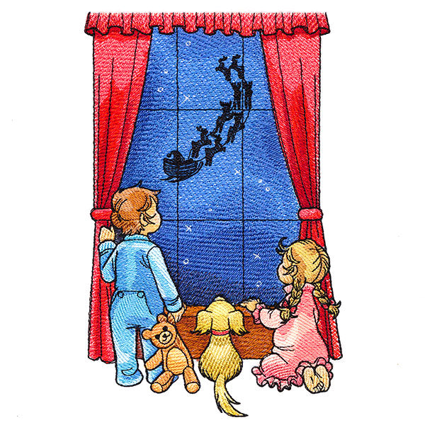 Magical Christmas Window Scene