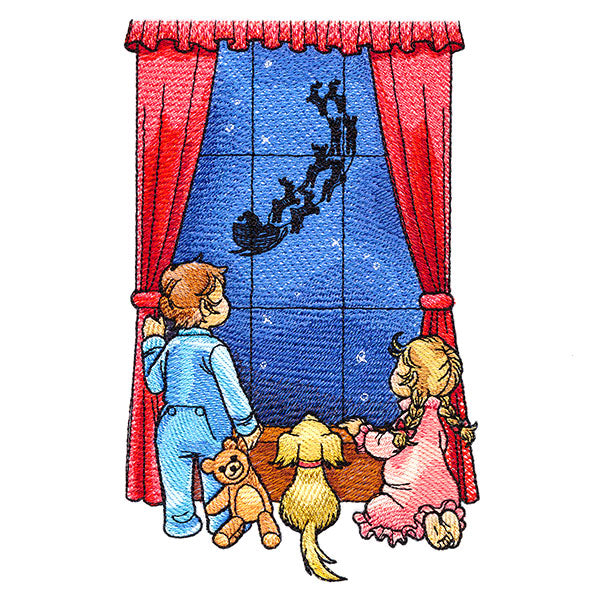 Magical Christmas Window Scene