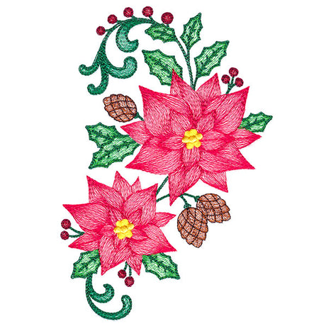 Festive Poinsettia Bouquet