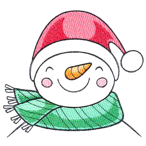Delightful Snowman Pocket Peeker