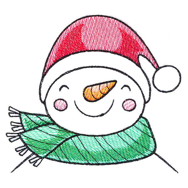 Delightful Snowman Pocket Peeker