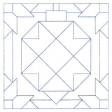 Cozy Christmas Quilting Square - Ornament (Double Run)