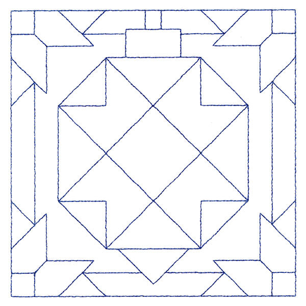 Cozy Christmas Quilting Square - Ornament (Double Run)