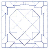 Cozy Christmas Quilting Square - Ornament (Double Run)