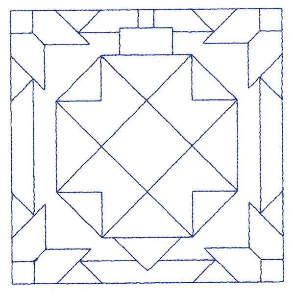 Cozy Christmas Quilting Square - Ornament (Double Run)