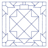 Cozy Christmas Quilting Square - Ornament (Double Run)