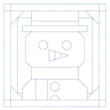 Cozy Christmas Quilting Square - Snowman (Double Run)