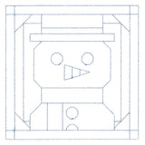 Cozy Christmas Quilting Square - Snowman (Double Run)