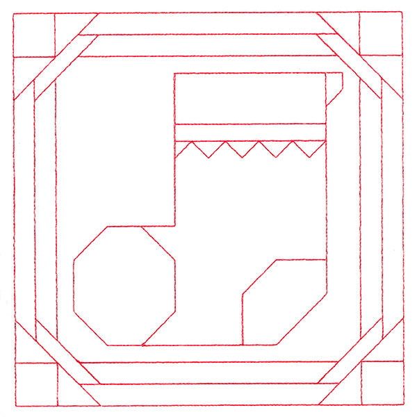 Cozy Christmas Quilting Square - Stocking (Double Run)