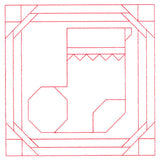 Cozy Christmas Quilting Square - Stocking (Double Run)