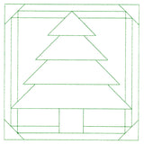 Cozy Christmas Quilting Square - Tree (Double Run)