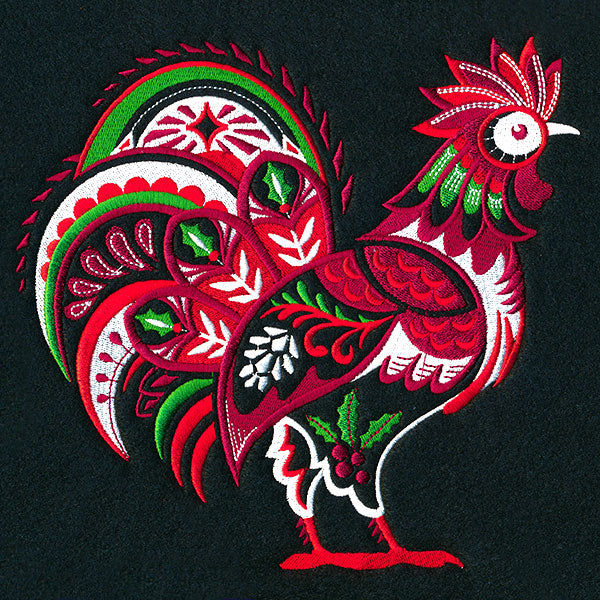 Country Christmas Rooster