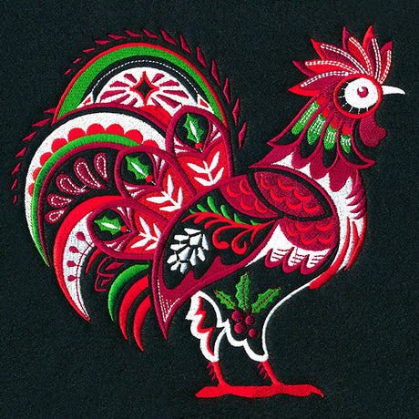 Country Christmas Rooster