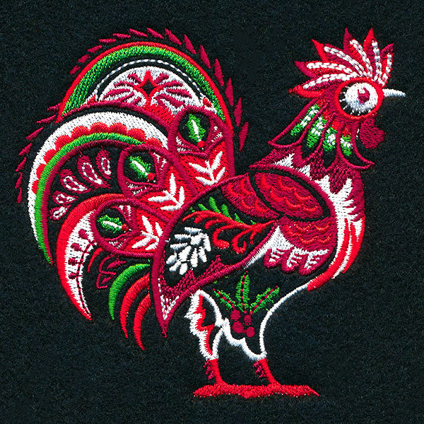 Country Christmas Rooster