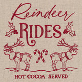 Reindeer Rides Market Sign