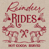 Reindeer Rides Market Sign