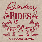 Reindeer Rides Market Sign