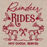 Reindeer Rides Market Sign