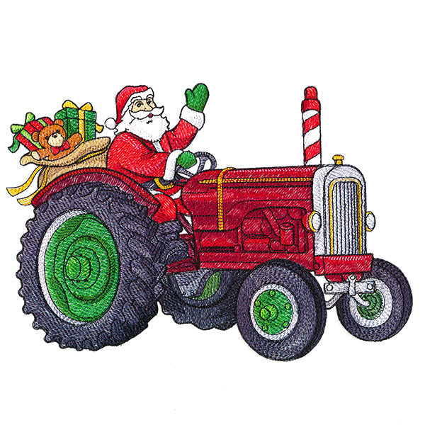 Holly Jolly Tractor Ride Santa