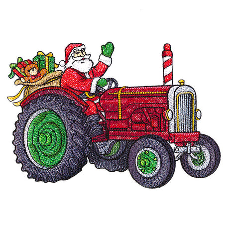 Holly Jolly Tractor Ride Santa