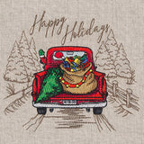 Happy Holidays Retro Truck Medley