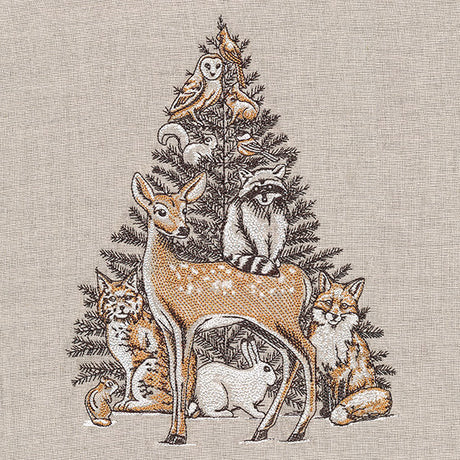 Woodland Christmas Animal Stack