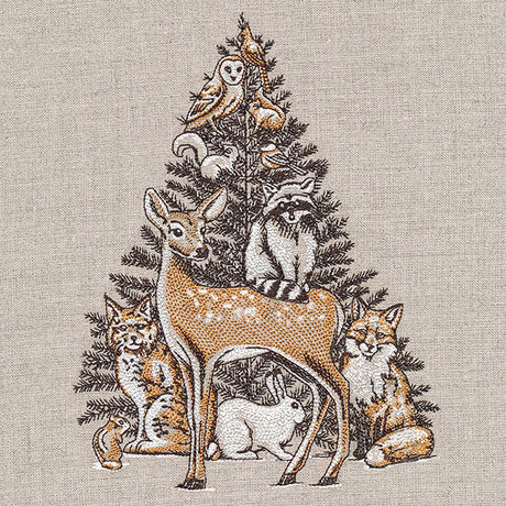 Woodland Christmas Animal Stack