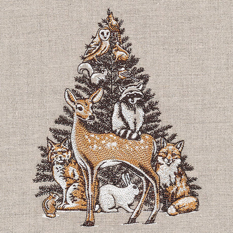 Woodland Christmas Animal Stack