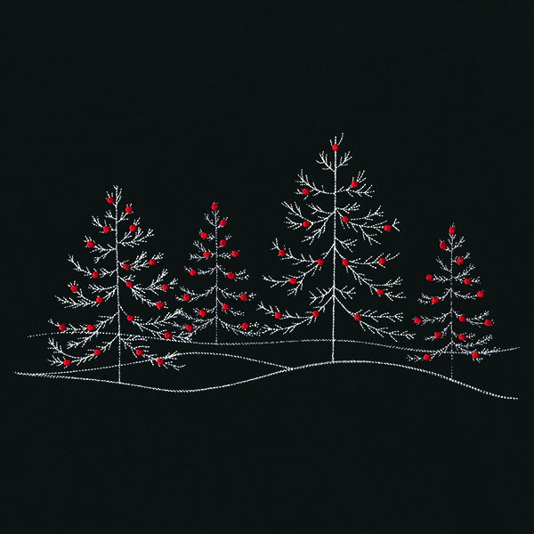 Christmas Tree Scene Border