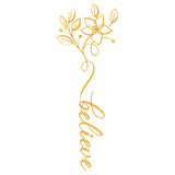 Festive Flourishes Calligraphy - Believe