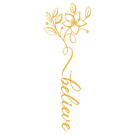 Festive Flourishes Calligraphy - Believe