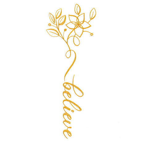 Festive Flourishes Calligraphy - Believe